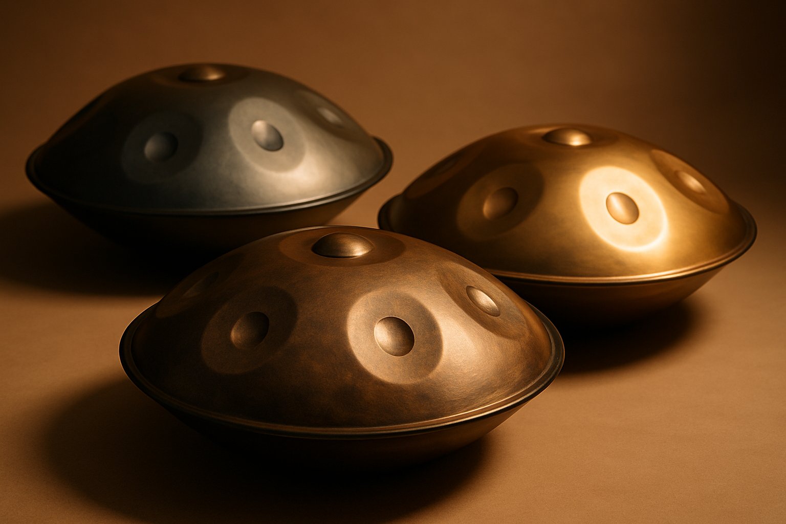 Hero Steel tongue drum 8 hangos D-dúr – 17,5 cm – metálszürke